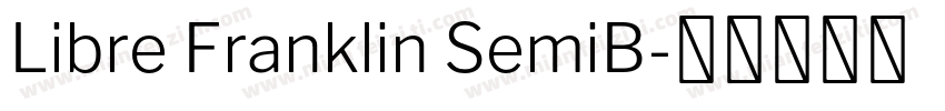 Libre Franklin SemiB字体转换